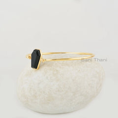 Bloodstone Bracelet - Gold Plated Bracelet - Solid Silver - 10x17mm Coffin - Natural Stone - Jewelry For Engagement - Gift For Anniversary