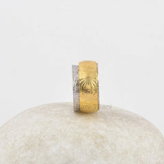 Boho Spinner Ring - 925 Solid Silver - Textured Gold Plated Spinner Ring - High Quality Jewelry - Gift For Niece