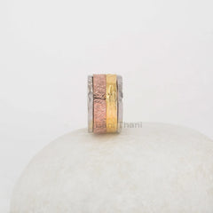 Boho Spinner Band - Sterling Silver - Gemstone Spinner Ring - Wholesale Jewelry - Gift For Christmas - Jewelry For Artist