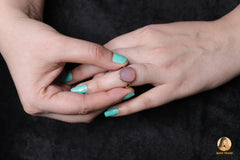 Pink Chalcedony Rose Gold Ring - Hand Crafted 925 Sterling Silver Ring for Mother - Bridesmaid Jewelry - 12x14mm Nugget Shape Gemstone Ring