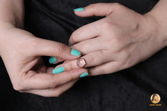 Morganite Ring - Sterling Silver - Gemstone Ring - 11mm Step Cut Star Gemstone - Personalized Jewelry - Jewelry for Mom - Gift for Birthday