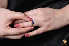 Lapis Lazuli Ring - 925 Sterling Silver - Handmade Ring - Half Moon Ring - Custom Jewelry - Jewelry For Best Friend - Gift For New Beginning