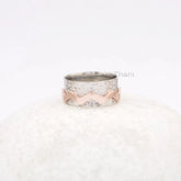 Silver Spinner Ring - Zig Zag Spinning Band - Fidget Spinner Ring - Yoga Ring - Anxiety Ring - Gift for Anniversary- Jewelry for Sale