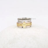 Handmade Spinner Ring - 925 Sterling Silver - Rose Gold Plated Spinner Ring - Custom Jewelry - Gift For Loved Ones - Jewelry For Graduation