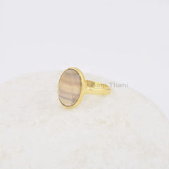 Fluorite Ring - 925 Pure Silver - Handcrafted Ring - Wholesale Jewelry - Gold Plated Ring - Jewelry For Month Birthday - Gift For Women