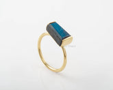 Labradorite Ring - Sterling Silver Jewelry - Gemstone Ring - Gold Plated Jewelry - Jewelry for Sale - Jewelry for Wholesale - Gift for Beach