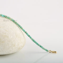 Natural Amazonite Bracelet, 3mm Genuine Amazonite Gemstone Bracelet, Good Luck Bracelet Gift, Beaded Delicate Minimalist Bracelet For Women