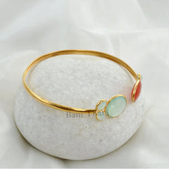 Fanta and Aqua Chalcedony Bracelet - Pure Silver - Handcrafted Bracelet - Bestseller Jewelry - Gift For Grandma - Jewelry For Strength