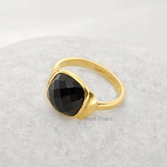 Designer Antique Ring - Black Onyx Gemstone Silver Ring - 925 Sterling Silver Jewelry for Women - Gift for Mom - Bridesmaid Ring - Gift Her