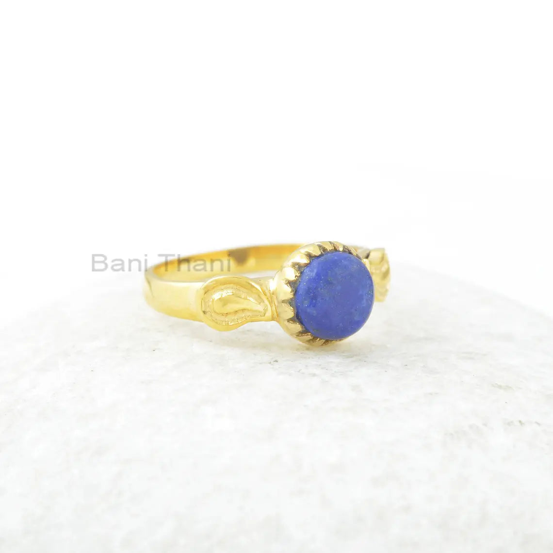 Lapis Lazuli Ring - 8mm Handcrafted Ring - Pure Sterling Silver - Claw Setting- Bestseller Jewelry - Gift for Grandma - Jewelry for Strength