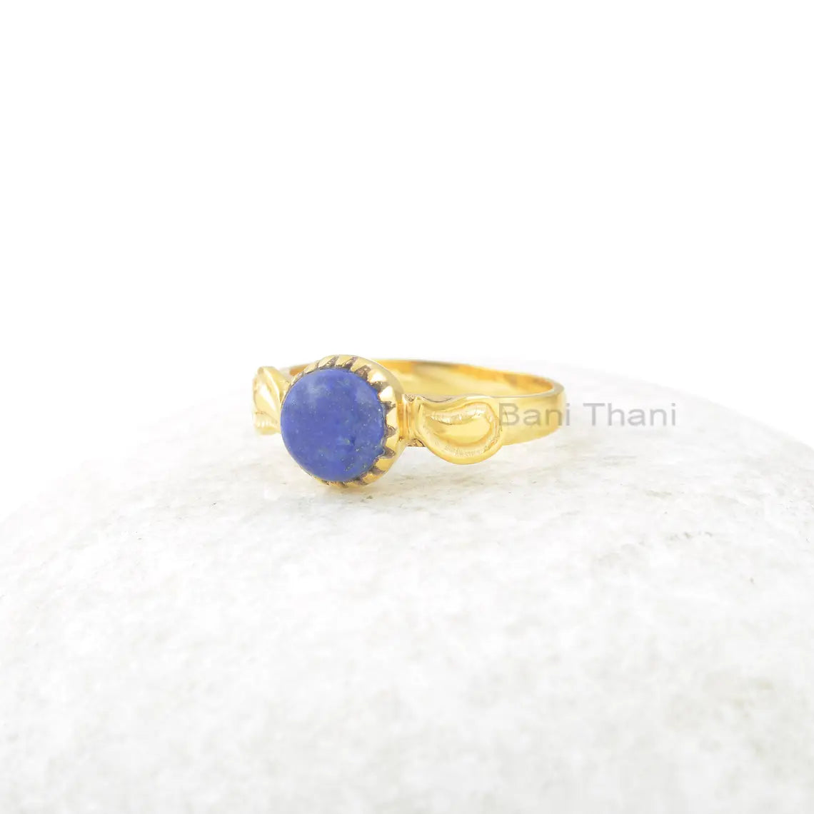 Lapis Lazuli Ring - 8mm Handcrafted Ring - Pure Sterling Silver - Claw Setting- Bestseller Jewelry - Gift for Grandma - Jewelry for Strength