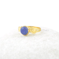 Lapis Lazuli Ring - 8mm Handcrafted Ring - Pure Sterling Silver - Claw Setting- Bestseller Jewelry - Gift for Grandma - Jewelry for Strength