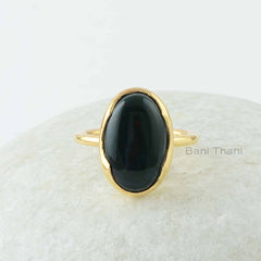 Natural Bloodstone Ring, Bloodstone 10x16 Oval Shape Gemstone Ring, 925 Sterling Silver Bezel Ring, 18k Gold Plated Ring, Handmade Gift Ring