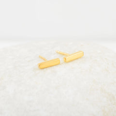 Tiny Bar Earrings - 8.5x2mm Thin Bar Studs - Handmade Studs - 925 Silver Earrings - Wholesale Jewelry - Jewelry For Niece - Gift For Teens