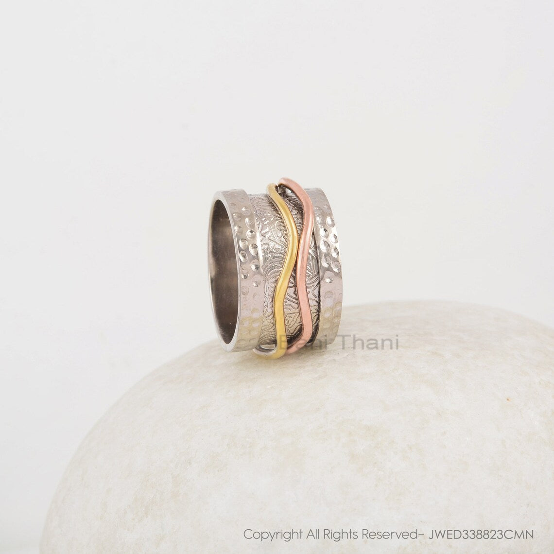Silver Spinner Ring, - Handcrafted Boho Ring - Pure Silver - Dainty Jewelry - Jewelry For The Bridesmaids - Gift For Young Sister